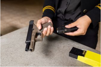 Man loading a gun