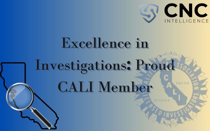 Cyber Intelligence is a member of CALI - California Association of Licensed Investigators